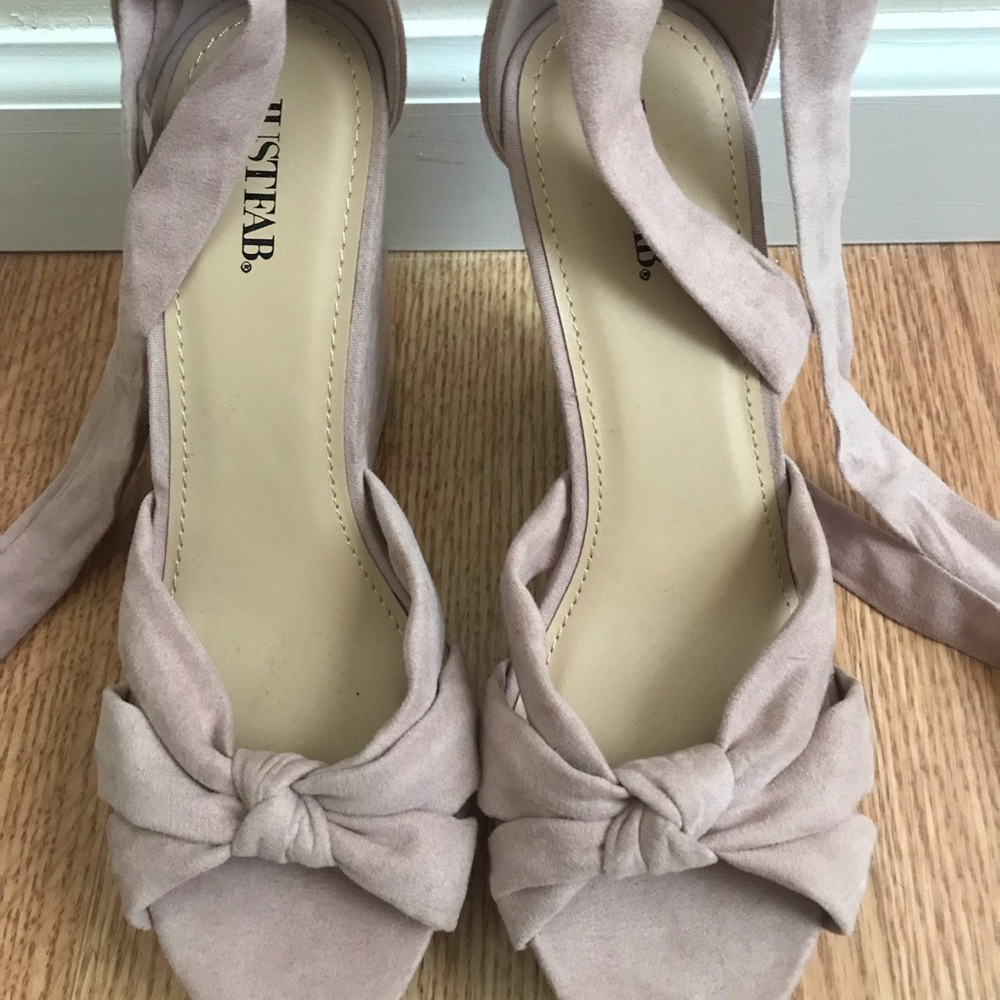 JustFab Laycee Wedge in Blush